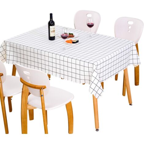 Nappe d'isolation thermique imperméable simple nappe à carreaux nappe de thé nappe (140140) (1/5)