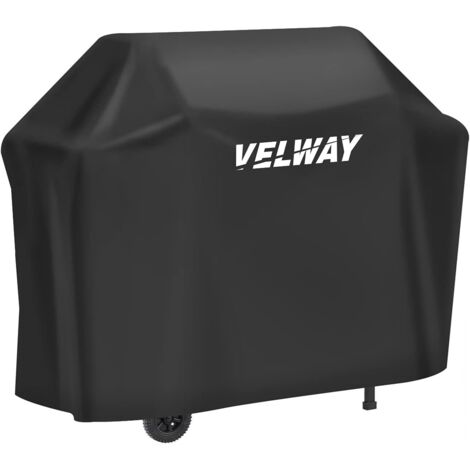 Housse Barbecue, Housse Bâche de Protection Résistante de 210D Oxford Protection BBQ à Gaz, Couverture de Grill Anti-Vent/Anti-UV/Anti-l'eau/Anti-l'Humidité/Antipoussière 147x61x117cm Noir (1/5)