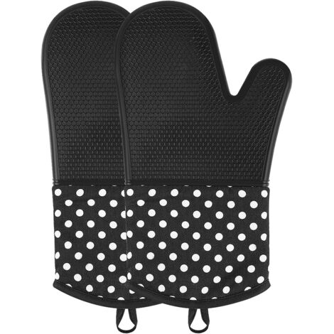 Gants de four en silicone, gants de cuisine extra longs, gants de cuisson professionnels résistants à la chaleur (1/5)