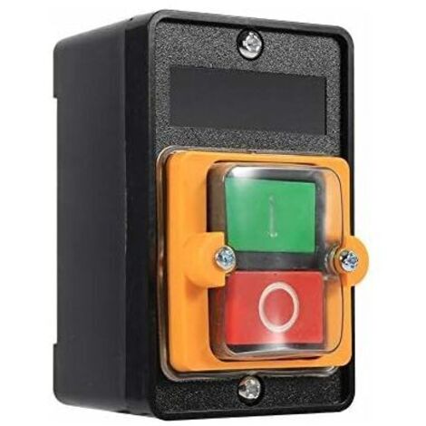 Interrupteur à bouton - poussoir, interrupteur de sécurité, arrêt d'urgence coupe étanche 78mm on / off 380v 10A accessoires pour machines - outils accessoires pour boutons - poussoirs étanches