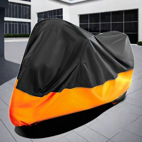 Ede Noir en haut, argenté en basXL (245105125)Housse imperméable et protectrice contre le soleil pour motos et véhicules électriques (1/5)