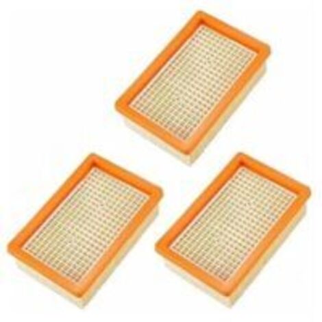 Ede Lot de 3 filtres de rechange pour aspirateur plat KARCHER MV4 MV5 MV6 WD4 WD5 WD6 P Premium WD5 (1/2)