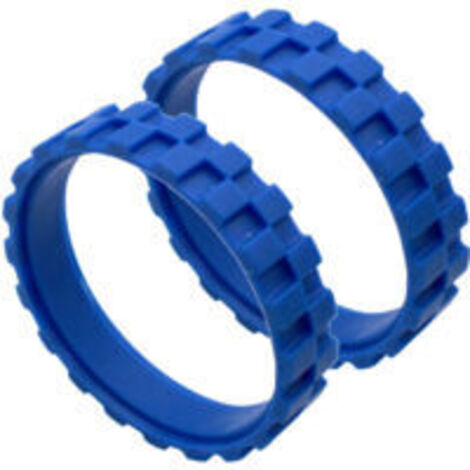 Ede Roue en caoutchouc compatible avec roue centrale à pneus antidérapants (bleus) (1/2)
