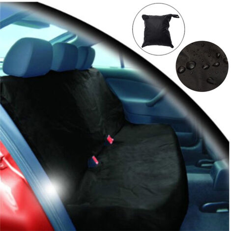 Ede noir1505784Housse de siège arrière de voiture, housse de siège résistante à l'huile, housse de protection toutes saisons, housse de coussin de siège, housse spéciale pour sièges doubles (1/5)