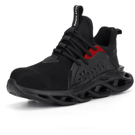 Ede Chaussures De Sécurité Homme Femmes Embout Acier Protection Chaussures de Travail Anti-Perforation Confortable Léger Respirante Baskets de Sécurité Unisexes 43
