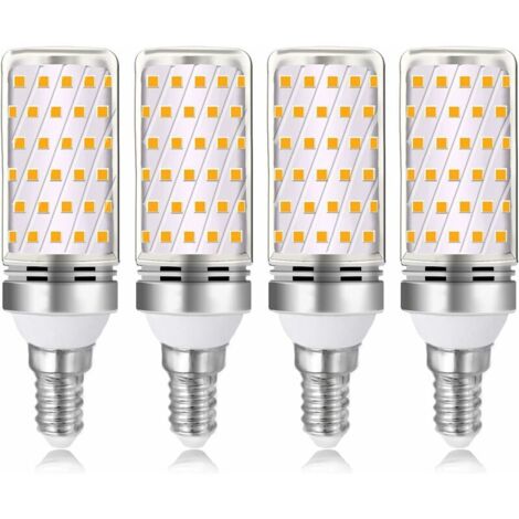 Ampoule E14 16W LED Blanc Chaud 3000K 1600lm, Équivalent Lampe Halogène E14 100W 120W, AC 230V, non-dimmable, 4pcs (1/5)