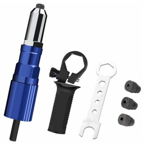 Pistolet à rivets électrique 2.44.8mm Rivet écrou pistolet adaptateur de foret outil de rivetage écrou tirer rivet outil (1/5)