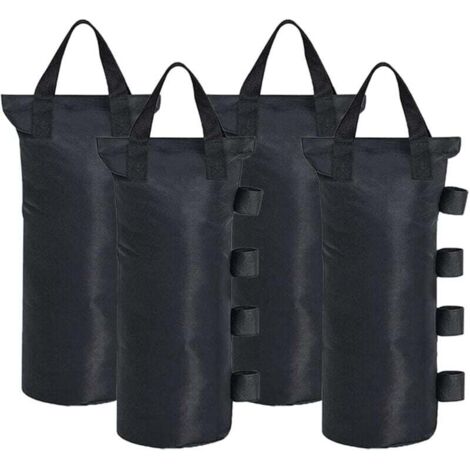 Lot de 4 sacs de sable pour tonnelle, tente, baldaquin, poids pour les pieds, sac de sable, sac d'extérieur, pour pavillons, tentes de jardin, chapiteaux, sécurité stable (1/5)