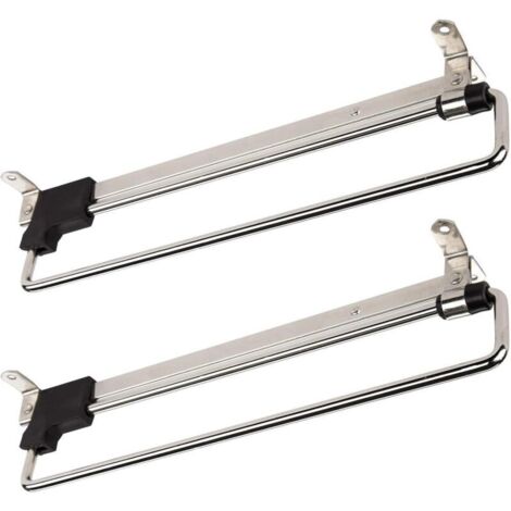 2 x Porte-Cintres Coulissant - Portemonteaux Télescopic - Porte-vêtements Extractible - 300 mm (1/3)