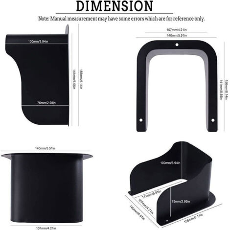 Boîte,De,Protection,Solaire,Pour,Sonnette,Extérieure,,Couvercle,métallique,étanche