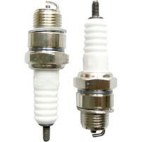 Ede DOLASO Lot de 2 bougies d'allumage pour vélos équipés de moteurs deux temps de 49 cm³, 60 cm³, 66 cm³ et 80 cm³. (1/2)