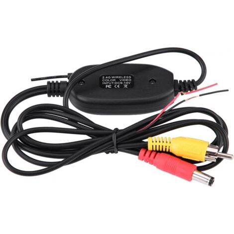 Ede Émetteur vidéo Sollbry pour caméra de recul, émetteur et récepteur vidéo sans fil RCA DC12V 2,4 GHz pour système de surveillance par caméra de recul (1/4)