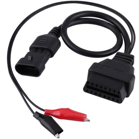 Ede Câble adaptateur OBD2 3 broches vers 16 broches pour diagnostic Fiat Alfa Romeo Lancia (1/2)