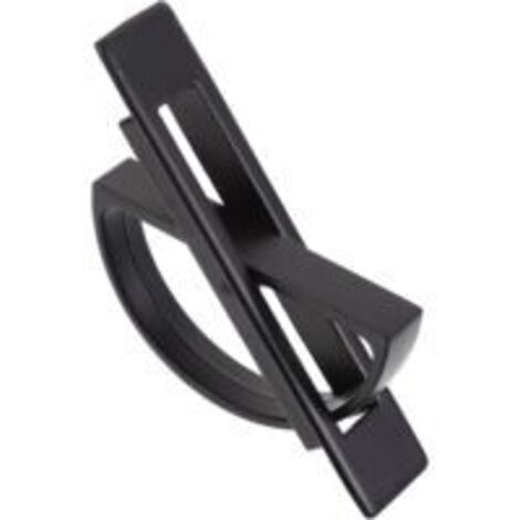 Ede Poignée de porte tatami encastrée, pratique, en alliage de zinc, poignées invisibles, bouton de sol encastré (noir) (1/5)