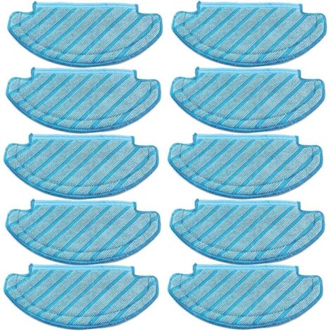 Lot de 10 serpillères pour Robot aspirateur Ecovacs Deebot Ozmo T8 AIVI T8 Max and T8 Series/ N8 Pro (1/5)