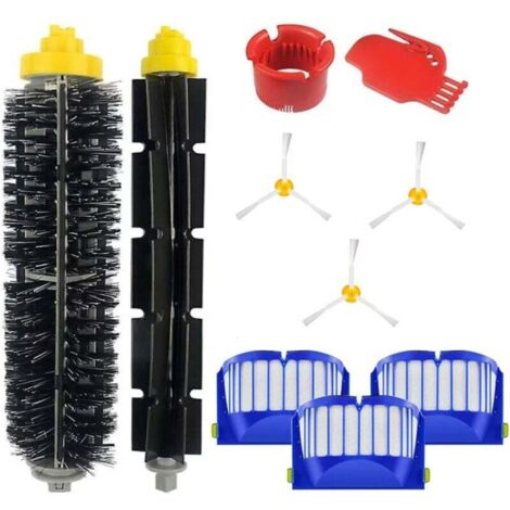Accessoires kit pour iRobot Roomba 600 série 671 692 694 697 698 650 651 660 690 Rouleau de filtre à brosse balai Pièces de rechange (1/5)