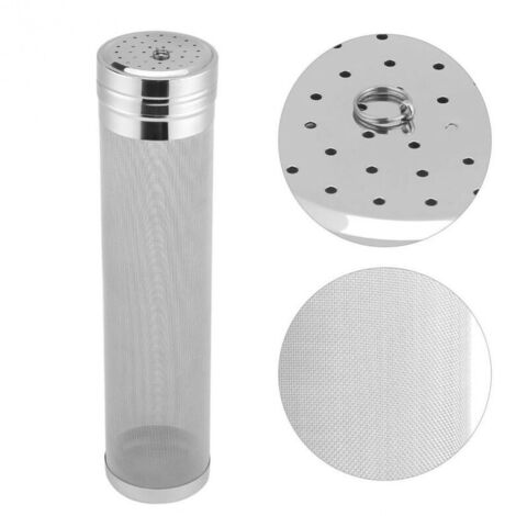 7 × 29 Filtre à houblon  - Acier inoxydable - Maille micron - Cartouche de filtre secondaire - Pour filtre à café maison très sec (1/4)