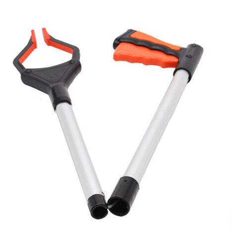 Pince de Ramassage Pliable, Ramasseur de Déchets de Jardin Extensible de 32 Pouces, （orange）81cm (1/4)