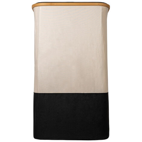 Panier à linge pliable de grande capacité de 443373 – avec couvercle et poignée, panier à vêtements avec sac intérieur amovible, organisation de la maison Panier à linge (1/2)