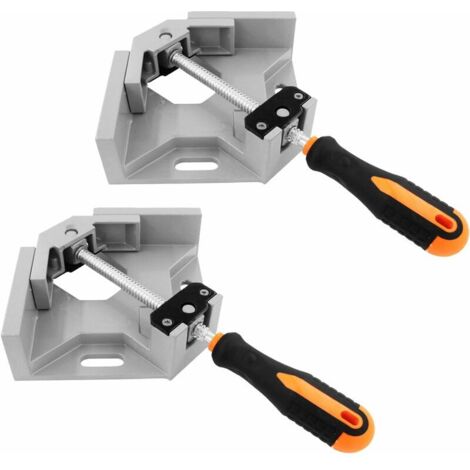 1 Pièces Serrage Angulaire,90 Degrés Serre Joint Angle Parfait,2 Poignée Ajustable, Étau de Serrage pour Menuiserie Charpentier, （Grande taille）1pcs (1/5)