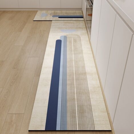 Ede Milan 4020cm (terre de diatomées) Tapis de sol de cuisine, tapis ménager long, facile à nettoyer, tapis de sol en terre de diatomées, absorbant et antidérapant (1/5)