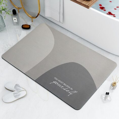 Ede Piste 4060cm (terre de diatomées) Tapis de sol en terre de diatomées, tapis antidérapant pour salle de bain, tapis absorbant pour porte de salle de bain (1/5)