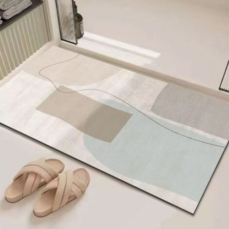 Ede Boue de diatomées Chunhua 4060cm Tapis de sol en terre de diatomées, facile à nettoyer, tapis de salle de bain, tapis de toilette, absorbant et antidérapant (1/5)