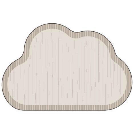 Ede Pluie légère [Nuages] 5080cm (Terre de diatomées) Tapis de sol en terre de diatomées, tapis antidérapant pour salle de bain, tapis absorbant pour porte de toilettes (1/5)