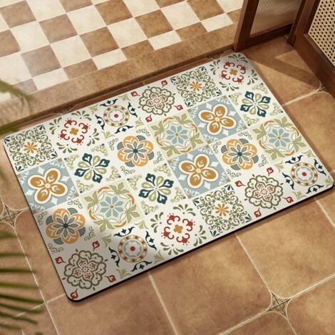 Ede Aksu 4060cm (terre de diatomées) Tapis de sol en terre de diatomées, tapis de bain, tapis ménager facile à nettoyer, absorbant et antidérapant (1/5)