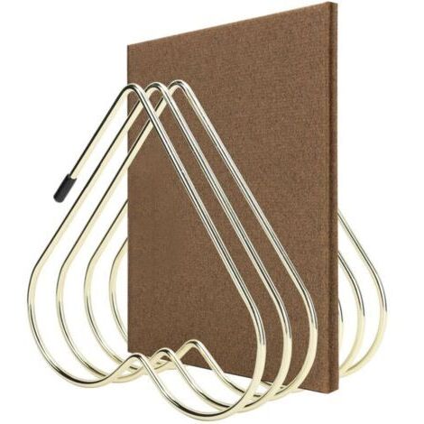 Ede Organiseur de disques vinyles en métal à 5 ​​emplacements, présentoir à magazines et livres, porte-journaux multifonctionnel en fer pour bureau ou bibliothèque (1/4)