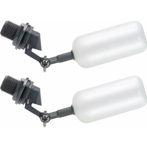 Ede Robinet à boisseau sphérique à flotteur, tuyau d'alimentation de 1/2 pouce, réservoir d'humidificateur à remplissage automatique mâle avec bras réglable pour étangs, abreuvoirs pour bétail, aquari (1/5)