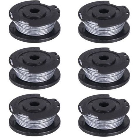 Ede Lot de 6 bobines de fil pour débroussailleuse Bosch Art 23 26 SL 4 m x 1,65 mm (1/4)