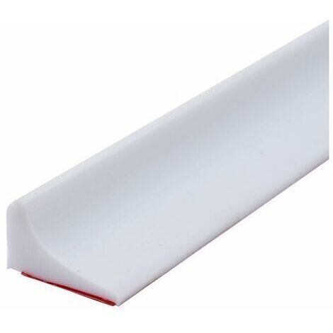 Ede -100CM Barriere De Douche Silicone,Barre De Seuil De Douche Anti Débordement Autocollant,Barrière De Douche Pliable Pour Sol De Salle De Bain-Blanc (1/5)