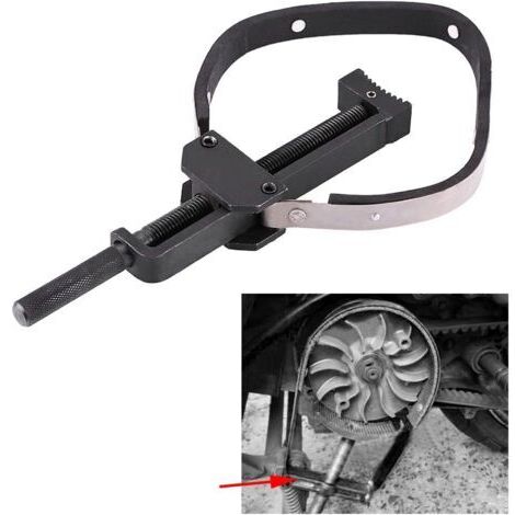 Ede Outil de support de pignon de volant moteur, clé à poulie, outil de serrage de poulie de volant moteur d'embrayage de moto, outils pour volant moteur de moto, outils pour volant moteur (1/4)