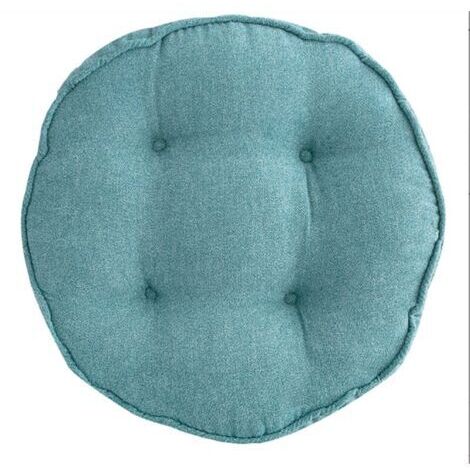 Ede Soft Chair Pads 18 inch Diameter Super Comfy Thicken Solid Color Round Seat Cushion for Kitchen Dining Room Office Chairs (Blue,18\ (1/5)