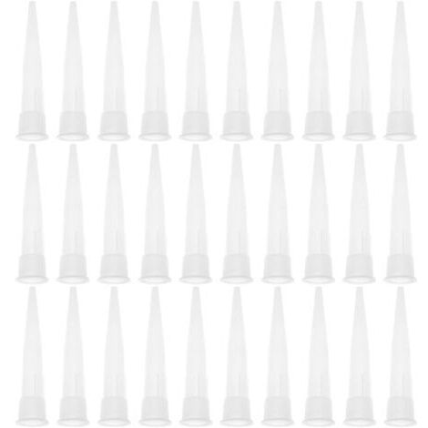Ede Ensemble de 30 pièces : manchon, tête de manchon, buse en silicone, buse cylindrique, buse pour pistolet à cartouche, buse adhésive (1/5)