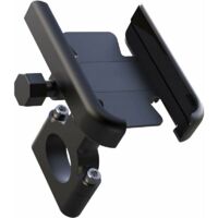 Support de téléphone portable de moto, support de smartphone de vélo 360 ° Universal Rotation Storage 4, 5, 6, 7 pouces smartphone et appareil GPS noir