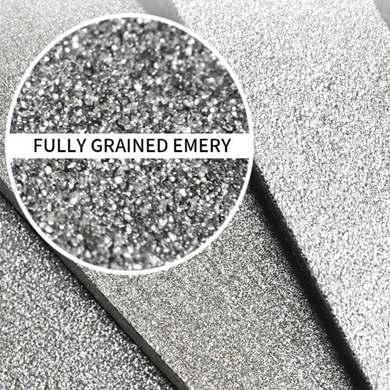 QUARKZMAN 150Grain Diamant Aiguille Lime x 5pcs Rond Forme pour Métal Verre Bois Pierre Meulage Polissage Gravure, [2mm x 100mm