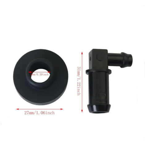 Tige de réservoir de carburant 532139277 et kit de bagues Husqvarna 532003645 pour remplacer la pièce 539110432 (5 pièces)