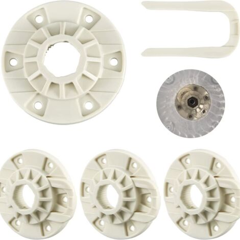 Pièces de rechange pour moyeu d'entraînement de tambour de machine à laver Pièces compatibles d'origine W10528947 Moyeux compatibles en nylon renforcé W10396887 (1/4)