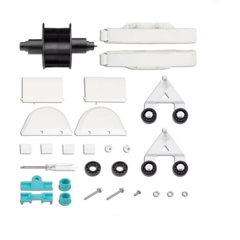 Kit de châssis en A pour robot nettoyeur de piscine Hayward Navigator Pièces de rechange compatibles d'origine AXV621D Kit de réparation complet comprenant roulettes, châssis, glissières et raccords (1/3)