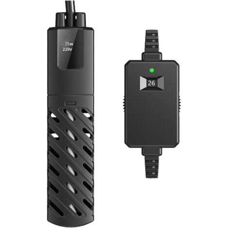 Mini chauffage d'aquarium 50W 30L, 100-240V 50/60Hz, plage de contrôle de la température : 20℃-34℃, convient aux aquariums et aux aquariums PTC, isolation automatique à courant constant.