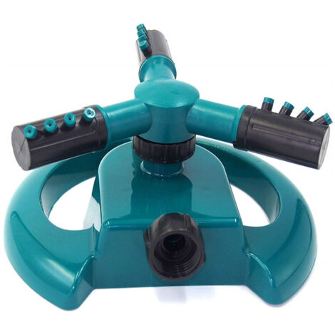 Arroseur rotatif automatique à 360° pour pelouses et jardins, grand outil d'irrigation extérieur en forme de trident (1/5)