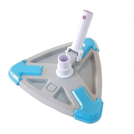 Triangle de nettoyage d'étang à poissons de piscine brosse manuelle Machine d'aspiration des eaux usées accessoires de piscine nettoyage sous vide (1/4)