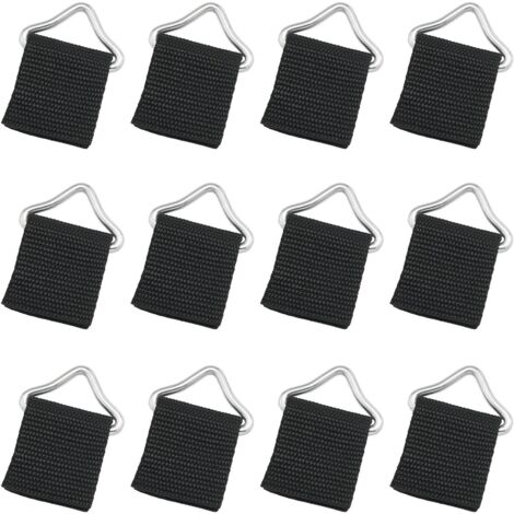 12PCS trampoline ressort boucle trampoline accessoires trampoline triangle boucle triangle anneau boucle V-ring haute résistance à la corrosion métal triangle anneau boucle (1/4)