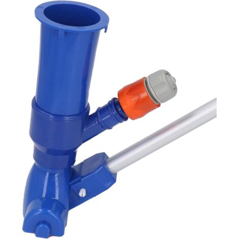 Aspirateur de Piscine avec Brosse - Tête à Jet et Baguette Incluses, pour Nettoyage et Entretien Facile de Piscine (1/4)