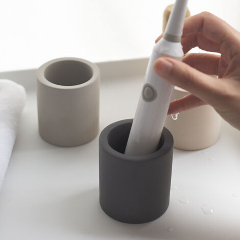 Porte-brosse à Dents En Acier Inoxydable Avec Bac Récupérateur - 4 Crochets, Compatible Oral-B, Philips, Waterpik - Fabriqué En Allemagne
