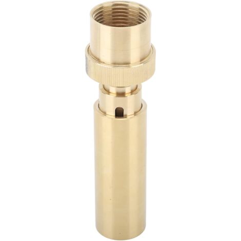 Buse de fontaine de jardin avec raccord fileté intérieur 1 pouce – Débit puissant stable, pour bassins décoratifs, jets d'eau, laiton chromé, réglable, résistant corrosion (1/4)