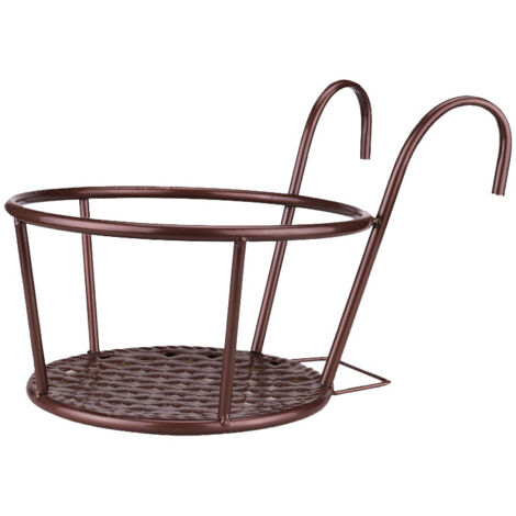Support géométrique léger en métal pour pots de fleurs, finition bronze, intérieur/extérieur – Présentation élégante pour pots ronds, design moderne, stable, décoration maison (1/3)