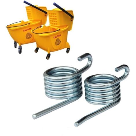 Lot de 2 Ressorts pour Seau à Essorage - Pièces de Rechange pour Mécanisme de Torsion de Serpillière, Compatibles avec la Plupart des Seaux à Essorage à Ressort (Type Ressort Hélicoïdal/à Torsion) (1/4)